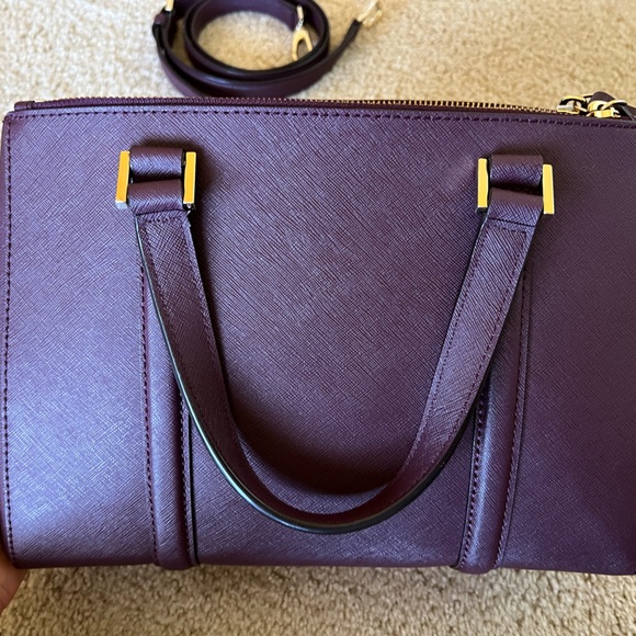 Burgundy Kate Spade handbag with shoulder strap - Picture 2 of 6